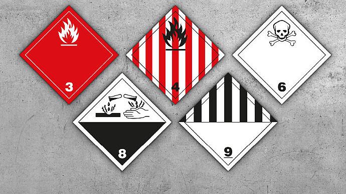 Kachel abfall und gefahrguttransporte